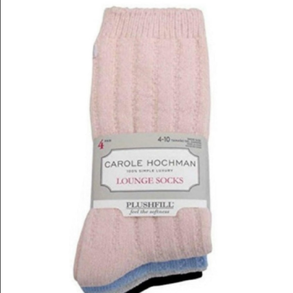Carole Hochman Lounge Socks 4-Pack NWT